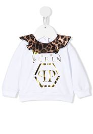 Philipp Plein Junior Camicia con ruches - Bianco