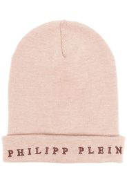 Philipp Plein logo-embroidered beanie - Toni neutri