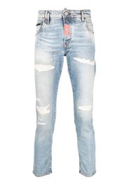 Philipp Plein distressed skinny jeans - Blu