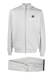 Philipp Plein logo-print cotton tracksuit set - Grigio