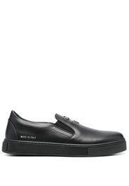 Philipp Plein logo-plaque slip-on sneakers - Nero