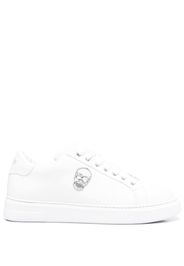 Philipp Plein Skull-plaque low-top sneakers - Bianco