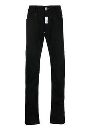 Philipp Plein Jeans dritti con ricamo - Nero