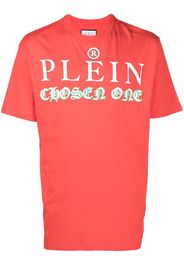 Philipp Plein logo-print detail T-shirt - Rosso