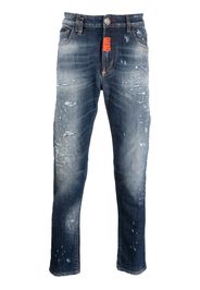 Philipp Plein Jeans dritti - Blu