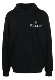 Philipp Plein logo-print long-sleeve hoodie - Nero