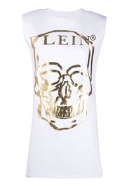 Philipp Plein Abito modello T-shirt con stampa - Bianco