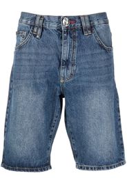 Philipp Plein knee-length denim shorts - Blu