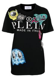 Philipp Plein T-shirt Monsters con scollo rotondo - Nero