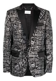 Philipp Plein Blazer monopetto con decorazione - Nero