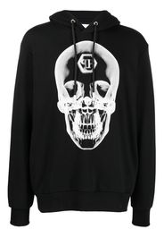 Philipp Plein skull print hoodie - Nero