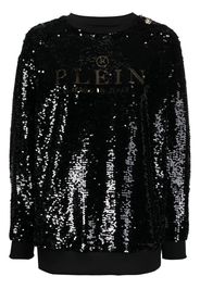 Philipp Plein Felpa con paillettes - Nero