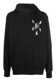 Philipp Plein skull graphic-print hoodie - Nero