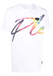 Philipp Plein logo-print detail T-shirt - Bianco