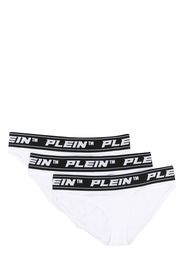 Philipp Plein logo-waist briefs (set of three) - Bianco