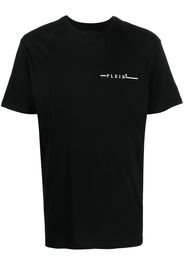 Philipp Plein flocked logo-print T-shirt - Nero