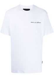 Philipp Plein flocked logo-print T-shirt - Bianco