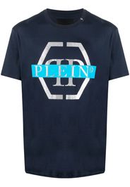 Philipp Plein Haxagon-print crew-neck T-shirt - Blu