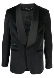 Philipp Plein single-breasted velvet blazer - Nero