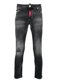 PHILIPP PLEIN distressed skinny jeans - Nero