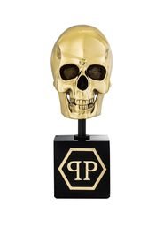 Philipp Plein metallic-skull detail stand - Oro