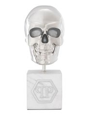 Philipp Plein Platinum skull-embellished stand - Argento