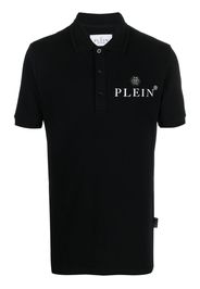 Philipp Plein logo-plaque polo shirt - Nero