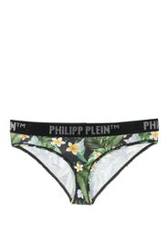 Philipp Plein Slip a fiori - Verde