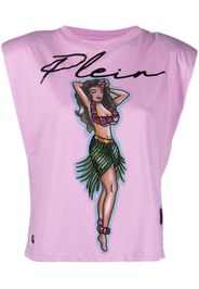 Philipp Plein Canotta Hawaii con stampa - Viola