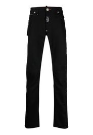 Philipp Plein Jeans slim con applicazione - Nero