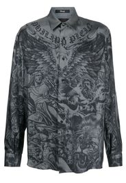 Philipp Plein Camicia con stampa - Nero