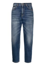 Philipp Plein Jeans dritti a vita alta - Blu