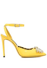 Philipp Plein Pumps con decorazione di cristalli 110mm - Giallo