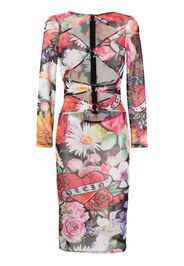 Philipp Plein Abito midi Love Flowers - Nero