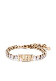 Philipp Plein logo-lettering tennis bracelet - Oro