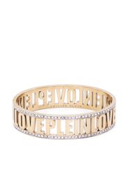 Philipp Plein logo-lettering band bracelet - Oro