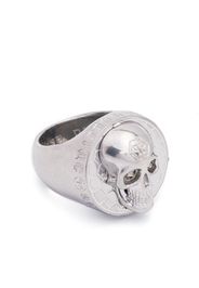 Philipp Plein Anello con teschio - Argento