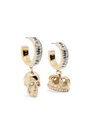 Philipp Plein Skull Crown earrings - Oro