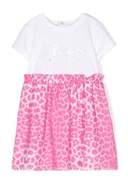 Philipp Plein Junior cheetah-print A-line dress - Rosa