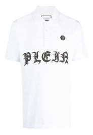 Philipp Plein Polo con stampa Gothic Plein - Bianco