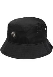 Philipp Plein logo-patch bucket hat - Nero