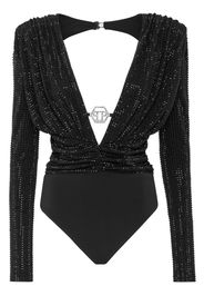 Philipp Plein Body con scollo a V - Nero