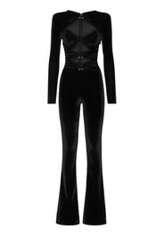 Philipp Plein Tuta intera con dettaglio cut-out - Nero