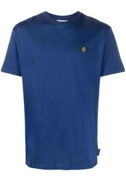 Philipp Plein T-shirt con paillettes Skull&Bones - Blu