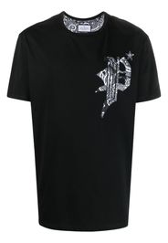 Philipp Plein T-shirt con stampa paisley - Nero