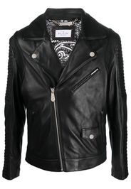 Philipp Plein Giacca biker con logo goffrato - Nero