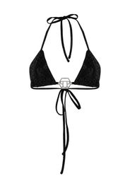Philipp Plein Top bikini con decorazione - Nero