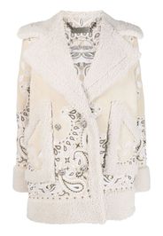 Philipp Plein Cappotto con ricamo paisley - Toni neutri