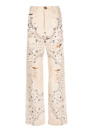 Philipp Plein Jeans con stampa paisley - Toni neutri