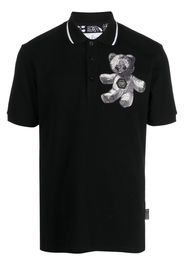 Philipp Plein Paisley Teddy Bear polo shirt - Nero